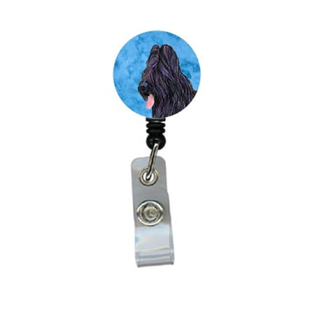Teacher&Aposs Aid Briard Retractable Badge Reel Or Id Holder With Clip TE2909137